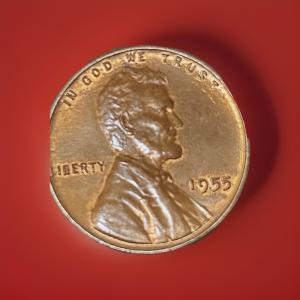 1955 Lincoln Wheat Cent Doubled Die Coin