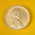1955 Lincoln Wheat Cent Doubled Die Coin