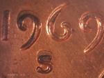 1969 Double Die Obverse Lincoln Memorial Coin