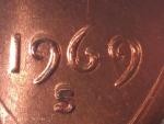 1969 Double Die Obverse Lincoln Memorial Coin