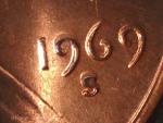 1969 Double Die Obverse Lincoln Memorial Coin