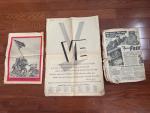 WW2 Original US Military Newspaper Memorabilia 1945