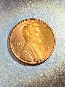 1974 Lincoln Memorial Cent - Rare Red Gem Mint