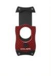 Colibri Premium S-Cut Cigar Cutter - Red Carbon Fiber