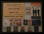 WWII Pacific Theater Matchbook Shadow Box Display
