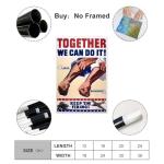 World War II Together We Can Do It Poster