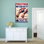 World War II Together We Can Do It Poster