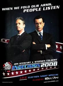 Jon Stewart Stephen Colbert Vintage TV Promo Ad
