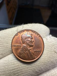 1955 Double Die Lincoln Wheat Cent - Key Date