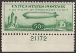 1933 Baby Zeppelin 50c Airmail Stamp, Scott #C18