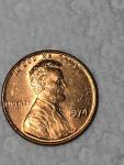 1974 No Mint Mark Lincoln Memorial Penny Coin