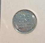 1943 Steel Wheat Cents in Plastic Holder
