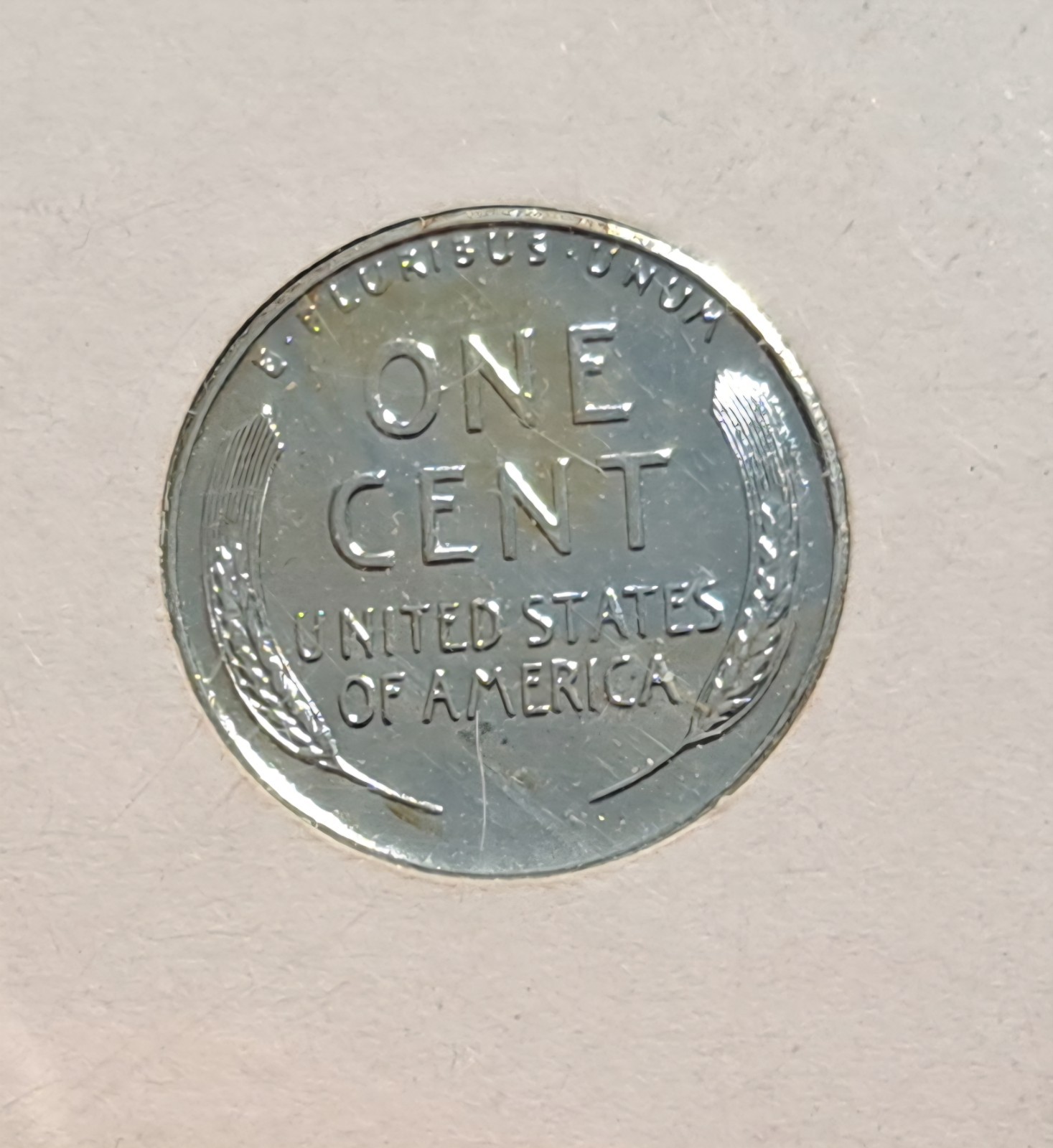 1943 Steel Wheat Cents in Plastic Holder