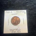 1969-S Uncirculated Lincoln Cent Double Die Variety