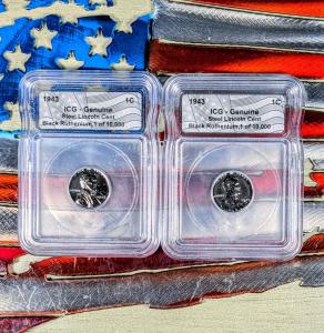 1943-D Steel Lincoln Cent Black Ruthenium Edition