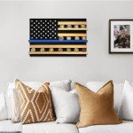 Solid Wood American Flag Coin Holder Display Case