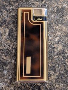 Vintage Art Deco Colibri Slim Butane Lighter