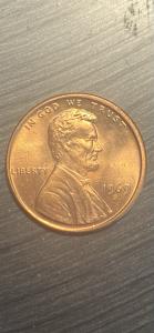 1969 S Penny Rare Red Double Die Variety