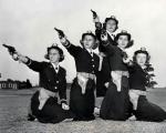 WWII US Navy WAVEs Women with Pistols Photo