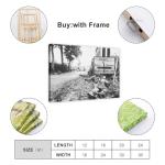 Kroey WWII Vintage Black and White Canvas Art