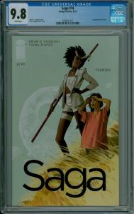 SAGA #14 CGC 9.8 White Pages by Vaughan