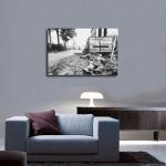 Kroey WWII Vintage Black and White Canvas Art