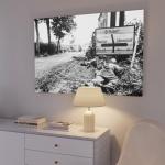 Kroey WWII Vintage Black and White Canvas Art