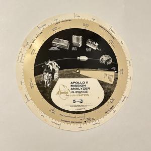 1969 NASA Apollo 11 Mission Navigation Chart