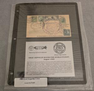 1929 German Zeppelin Flight LA to Lakehurst Collectible