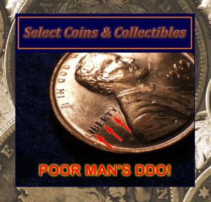 1969-S Lincoln Memorial Cent Doubling Error Coin