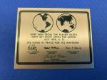 Apollo 11 Mini Moon Gold Plaque Collectible