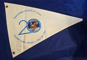 Apollo 11 20th Anniversary Pennant - July 1989