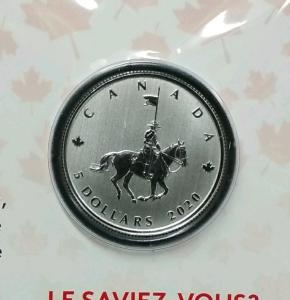 2020 Canada $5 Silver 1/4 oz RCMP Coin