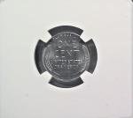 1943 Lincoln Steel Wheat Cent NGC MS66