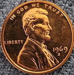1969-S Lincoln Memorial Penny DDO/DDR Uncertified