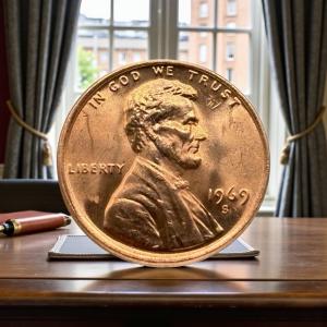 1969 S Lincoln Memorial Cent Double Die Error