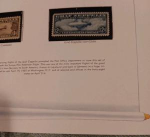U.S. $2.60 GRAF Zeppelin Airmail Stamp
