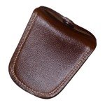 Vintage Leather Ammo Pouch for Slingshots (Brown)