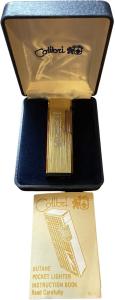 Vintage Colibri Gold Butane Lighter with Box