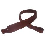 Buffalo Leather Cobra-Style Rifle Gun Sling - Chestnut