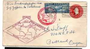 Scott C15 $2.60 Zeppelin Cover from 1930