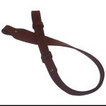 Buffalo Leather Cobra-Style Rifle Gun Sling - Chestnut