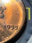 1955-P Lincoln Wheat Penny Double Die Variety