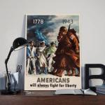 Kroey WWII Liberty Vintage Canvas Wall Art