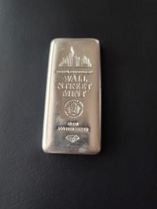 10 oz Silver Bar - Wall Street Mint .999