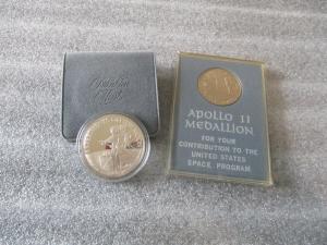 Apollo 11 Flown Coin with Apollo XII Experiment