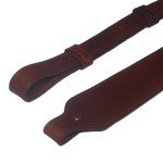 Buffalo Leather Cobra-Style Rifle Gun Sling - Chestnut