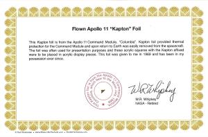 Apollo 11 Gold Kapton Foil from Moon Flight
