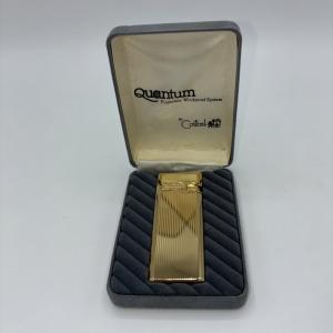Colibri Quantum Slim Vintage Lighter Gold Tone