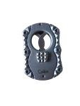 Colibri Quasar Grey Cigar Cutter with 2 Blades